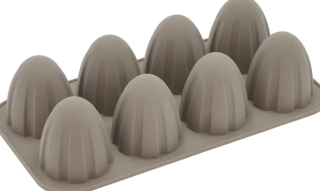 Blomsterbergs Bageforme > Flødebolleform Kuppel 8 stk, Latte
