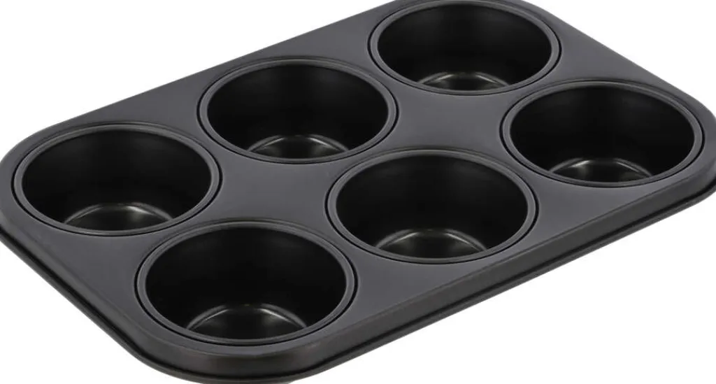 Clearance Muffinform til 6 stk, Stål Bageforme