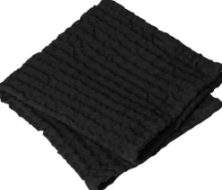 Online Blomus CARO Vaskeklude 2 stk. 30x30 cm, Sort