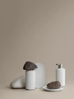 Clearance Blomus CRETO Tandbørstekrus H13 cm, Lily Hvid