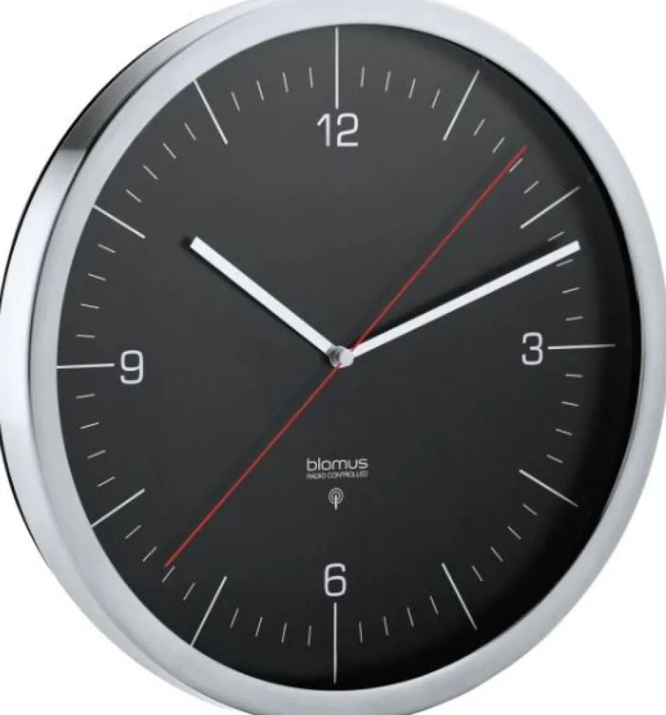 Hot Blomus CRONO Radiostyret Ur ?25 cm, Sort