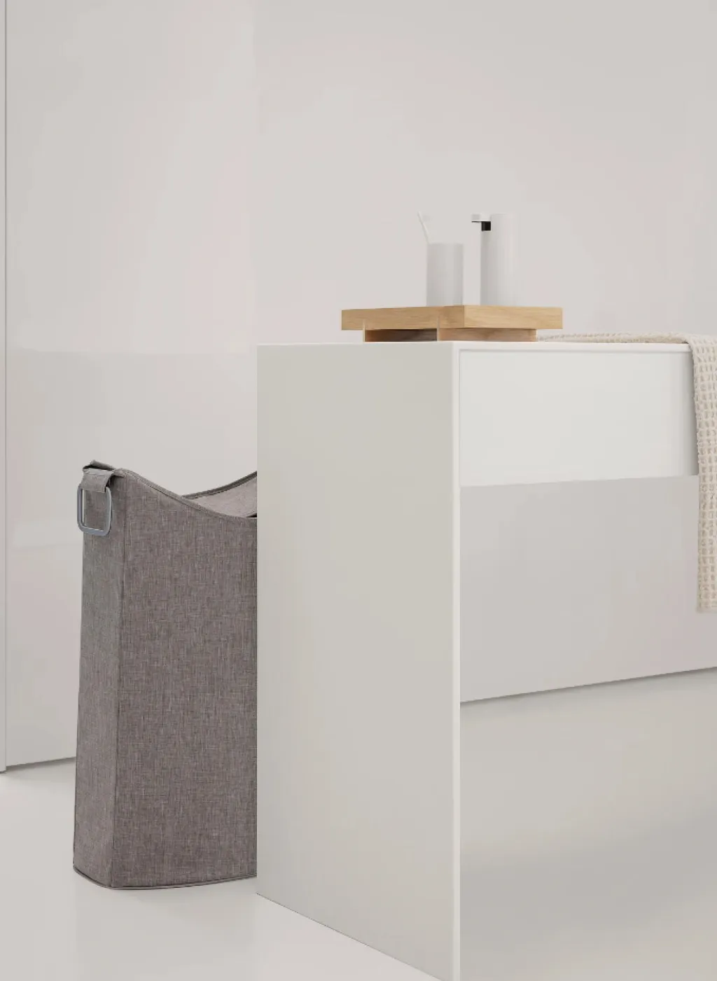 Blomus Badeværelse|Kurve Og Kasser > FRISCO Vasketøjskurv H67 cm, Taupe