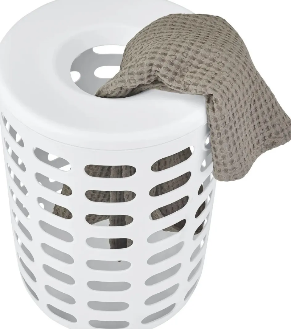 Sale Blomus KORIE Vasketøjskurv H54 cm, Hvid