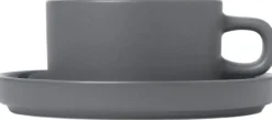 Blomus PILAR Tekop m. Underkop 2 stk 17 cl, Pewter