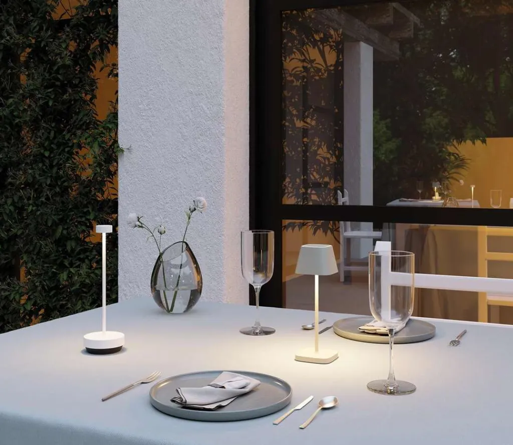 Blomus Lamper Til Soveværelset|Lamper Til Haven Og Terrassen > TURAS Trådløs Bordlampe LED H23 cm,