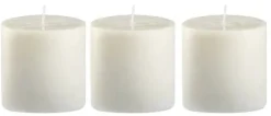 Blomus Stearinlys|Led Stearinlys > VALOA Autumn Refill Stearinlys 3 stk. H6 cm, Hvid