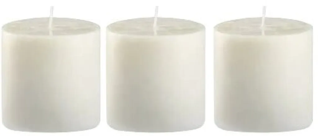 Blomus Stearinlys|Led Stearinlys > VALOA Autumn Refill Stearinlys 3 stk. H6 cm, Hvid