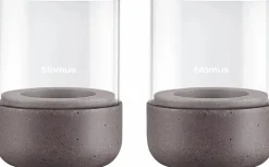 New Blomus CALMA Lanterne 2 stk. H9 cm, Cedertræ