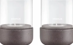New Blomus CALMA Lanterne 2 stk. H9 cm, Cedertræ