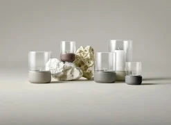 New Blomus CALMA Lanterne 2 stk. H9 cm, Cedertræ