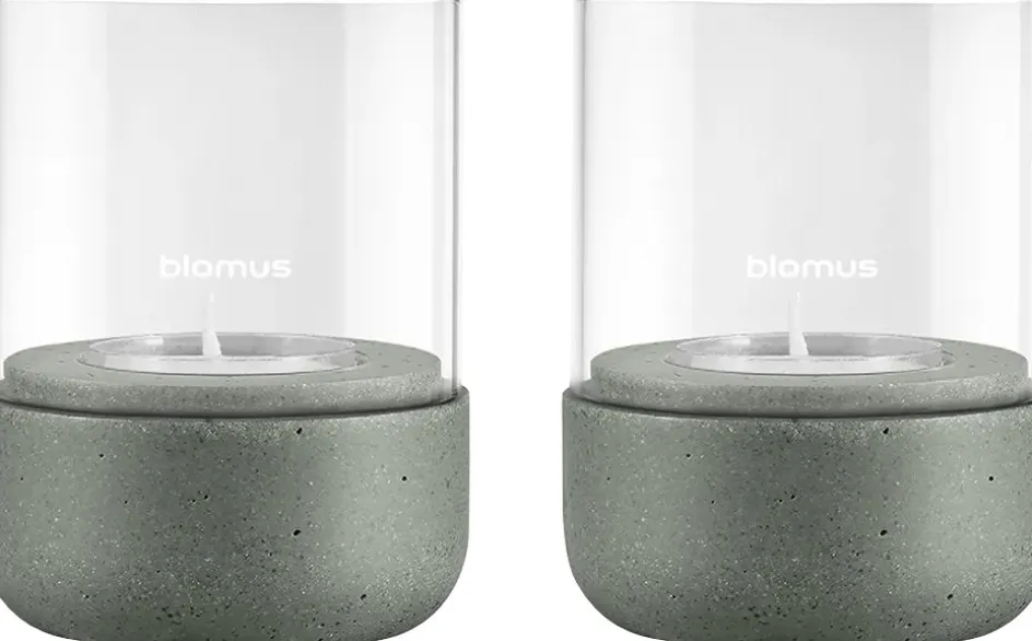 Discount Blomus CALMA Lanterne 2 stk. H9 cm, Agave Green