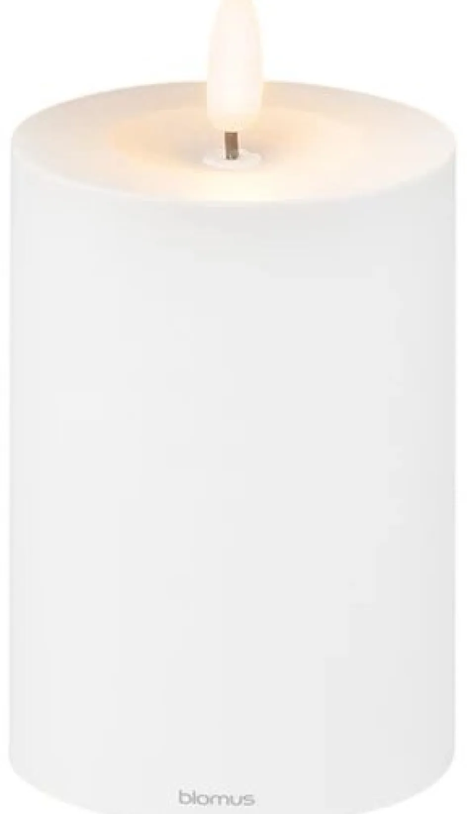 Online Blomus NOCA Bloklys LED H10 cm, Hvid