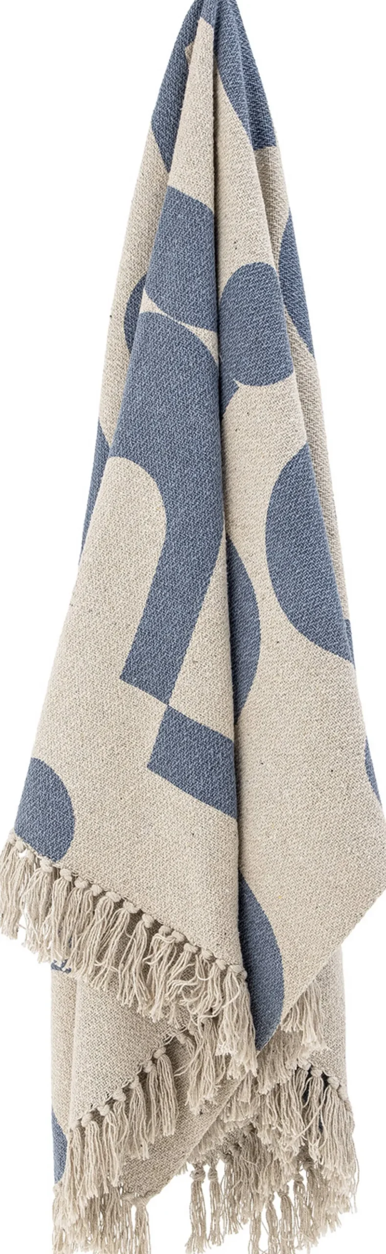 Clearance Bloomingville Agno Plaid 130x160 cm, Blå