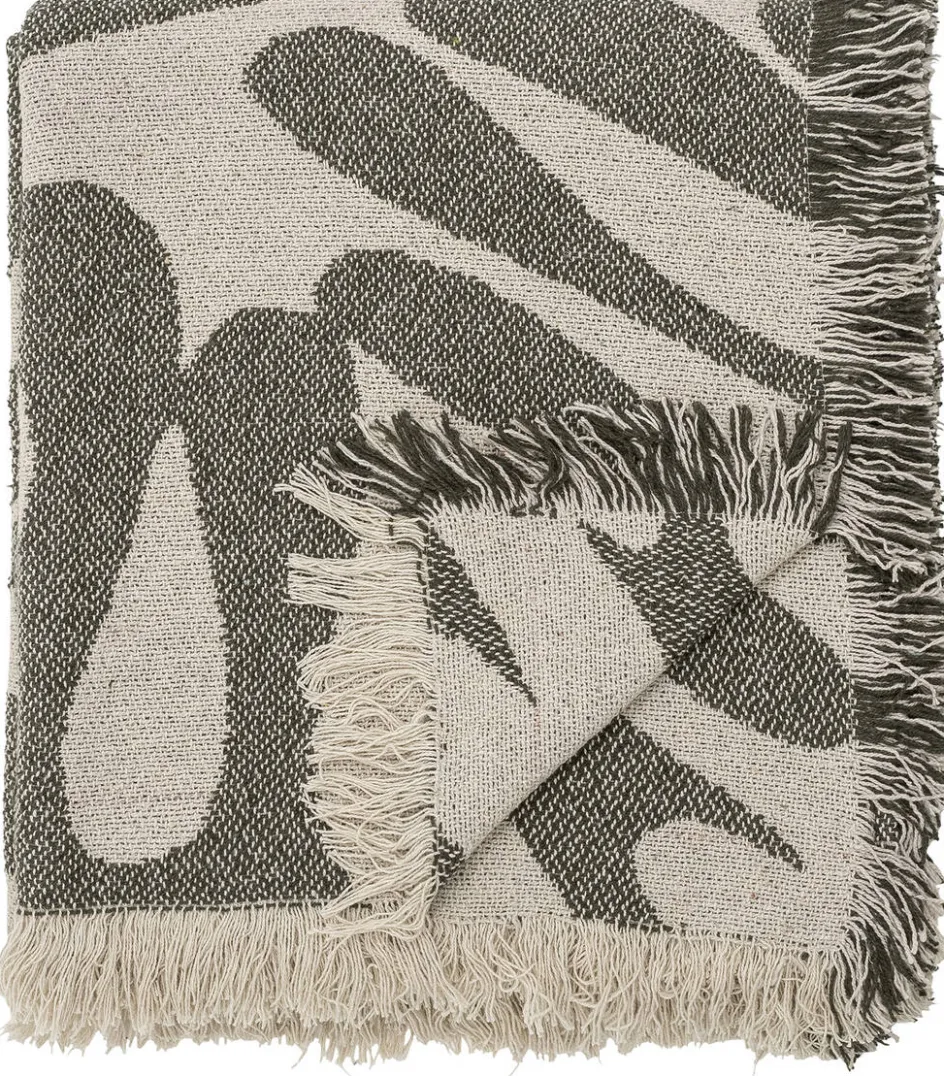 Hot Bloomingville Alk Plaid 130x160 cm, Grøn