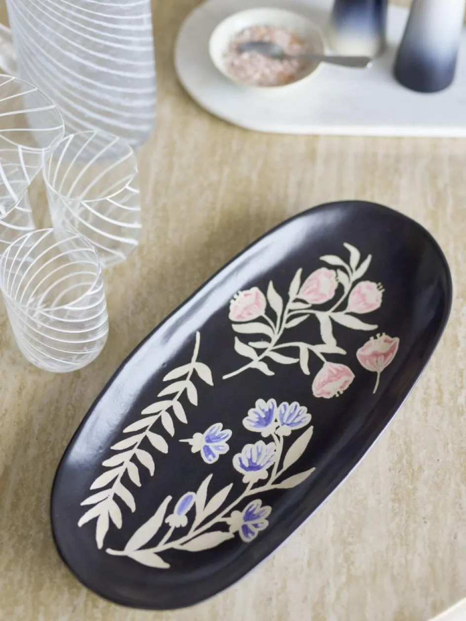 Sale Bloomingville Amberly Serveringsbakke , Sort