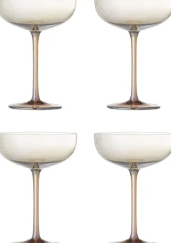 Bloomingville Drinksglas|Drinksglas > Aston Cocktailglas 4 stk. 32,5 cl, Bronze
