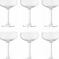 Bloomingville Champagneglas|Champagneglas > Astrid Champagneglas 6 stk. 25 cl, Klar