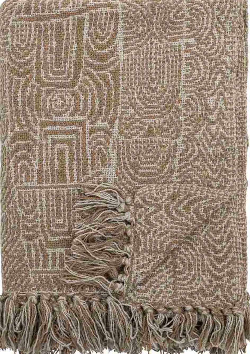 Clearance Bloomingville Bresso Plaid 130x160 cm, Brun