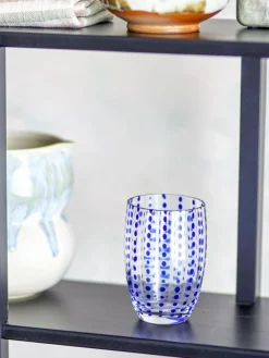 Outlet Bloomingville Brinley Drikkeglas 4 stk. 35 cl, Blå