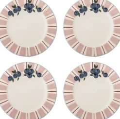 Discount Bloomingville Carry Tallerken 4 stk. 20,5 cm, Rosa