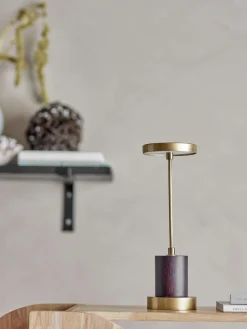 Sale Bloomingville Chico Trådløs Bordlampe H30 cm, Messing