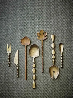 Bloomingville Serveringsbestik > Edi Salatsæt 2 Dele 26,5 cm, Messing