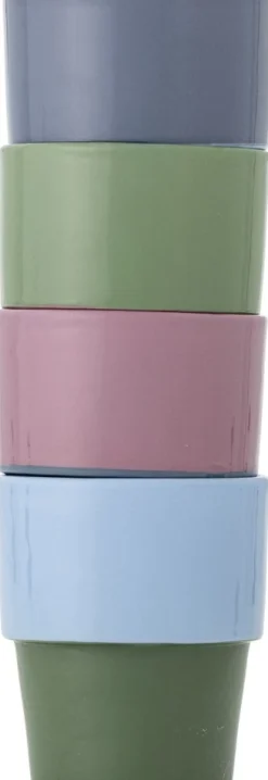 Best Bloomingville Ewan Kop 4 stk. 15 cl, Grøn/blå