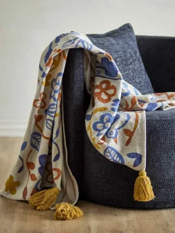 Online Bloomingville Figuria Plaid 130x160 cm, Multi