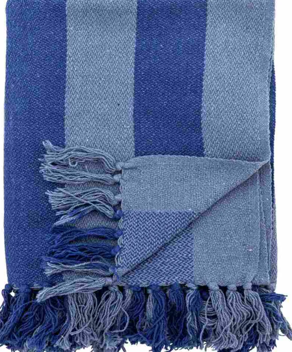 Outlet Bloomingville Frello Plaid 130x160 cm, Blå
