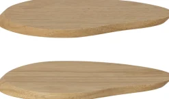 Clearance Bloomingville Gong Skærebræt 2 stk. 23,5 cm, Gummitræ