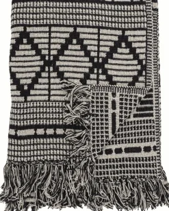 Hot Bloomingville Gutte Plaid 130x160 cm, Sort
