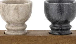 Sale Bloomingville Inesa Salt- & Peberskål H9 cm, Marmor