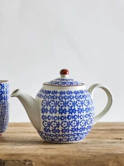 Discount Creative Collection Bloomingville Karine Tekande 90 cl, Blå