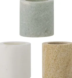 Kokui Krukke 3 stk. H5 cm, Marmor Salt Og Peber|Opbevaring Til Køkkenet