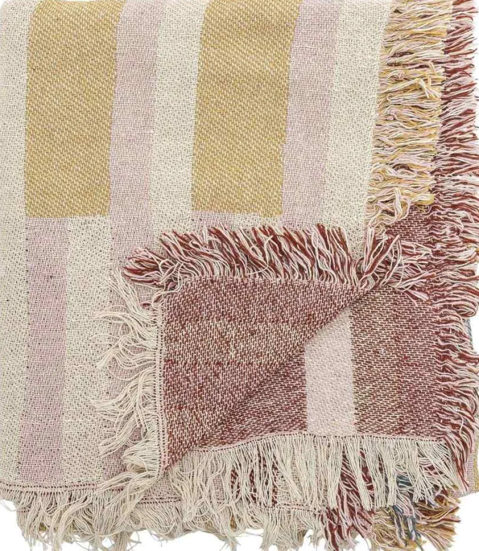 Clearance Bloomingville Lane Plaid 130x160 cm, Brun