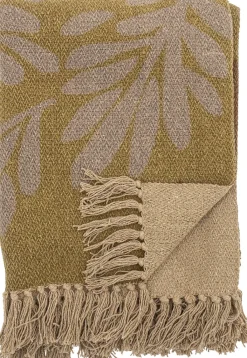 Bloomingville Uderum|Plaider Og Tæpper > Lark Plaid 130x160 cm, Gul