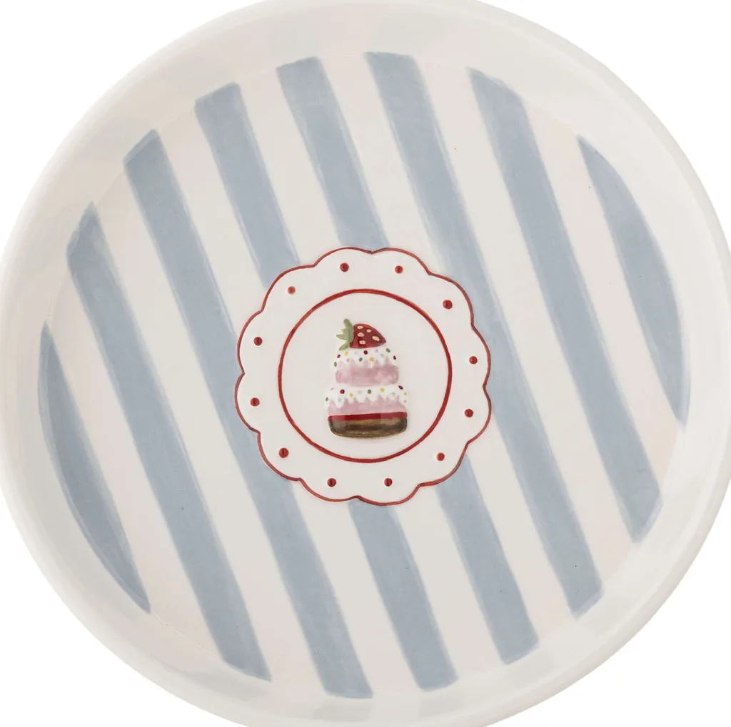Bloomingville Spisestue|Fade > Lively Serveringsfad Ø20,5 cm, Blå