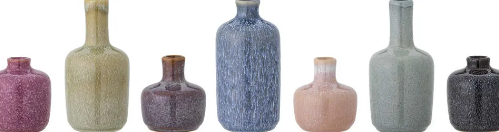 Maien Vase 7 stk. H14 cm, Grøn Stue|Vaser