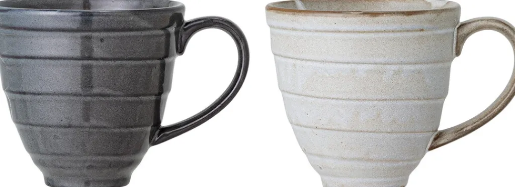 Online Masami Kop 35 cl 2 stk, Hvid/Grå Kopper