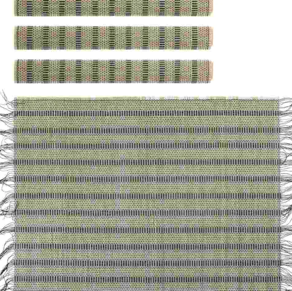 Outlet Bloomingville Mendo Dækkeserviet 4 stk. 45x45 cm, Sort