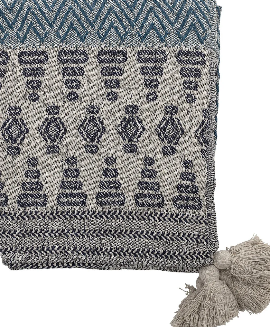 Discount Bloomingville Milas Plaid 130x160, Genanvendt Bomuld