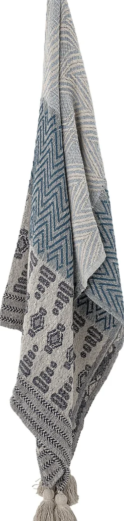 Discount Bloomingville Milas Plaid 130x160, Genanvendt Bomuld