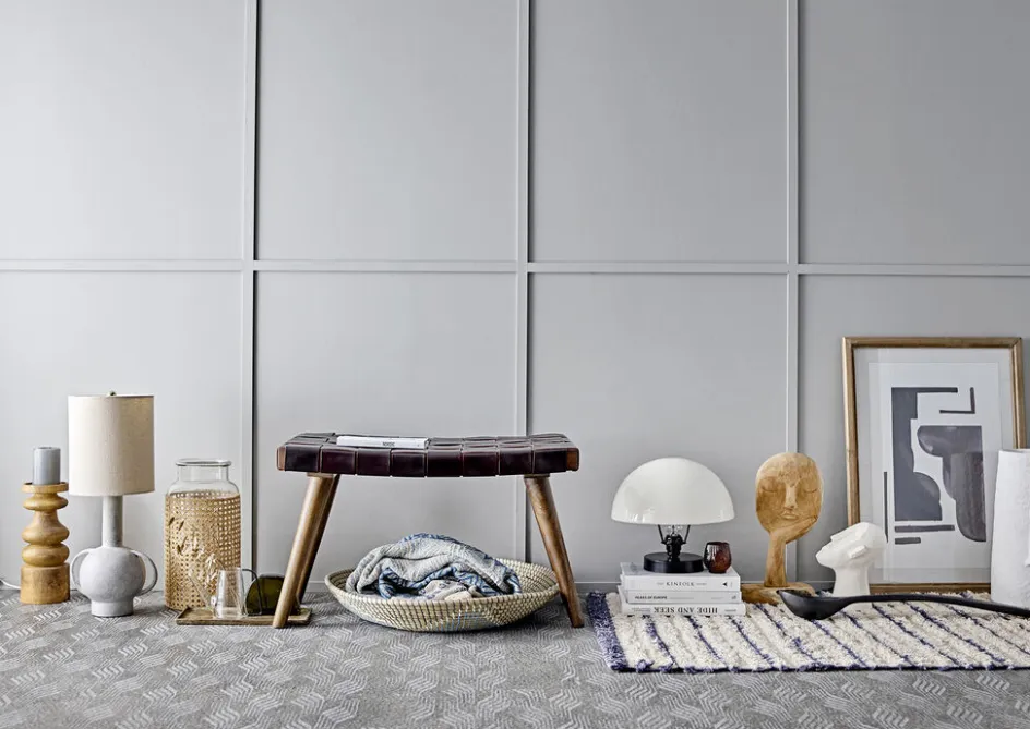Discount Bloomingville Milas Plaid 130x160, Genanvendt Bomuld