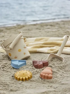 Hot Agnes Strand- og Sandkasselegetøj 6 Dele, Natur Børn Vand- Og Badelegetøj