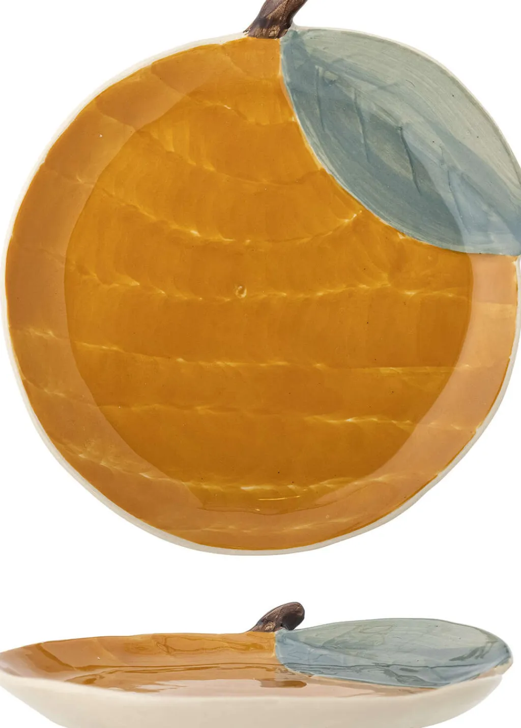 Børn Bloomingville mini Børnetallerkener|Børnetallerkener > Agnes Tallerken 16 cm, Orange