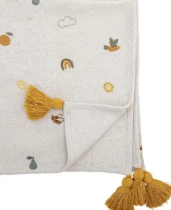 Børn Bloomingville mini Plaider Til Børneværelset|Børnetekstiler > Agnes Plaid 80x100 cm, Natur
