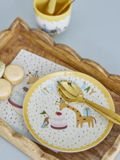 Clearance Celebrate Tallerken 16 cm, Gul Børn Børnetallerkener|Børnetallerkener