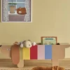 New Charlie Bogkasse 108x37 cm, Brun Børn Opbevaring Til Børneværelset|Børneværelse