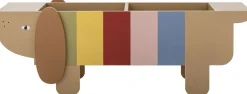 New Charlie Bogkasse 108x37 cm, Brun Børn Opbevaring Til Børneværelset|Børneværelse