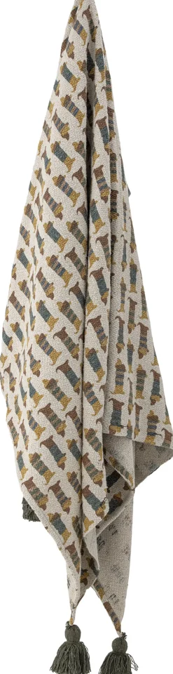 Børn Bloomingville mini Plaider Til Børneværelset|Plaider Til Børneværelset > Charlie Plaid 130x160 cm, Brun